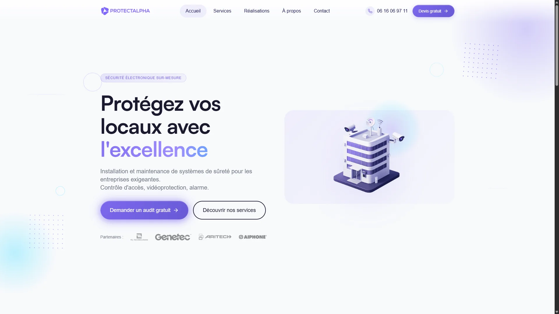 ProtectAlpha website preview